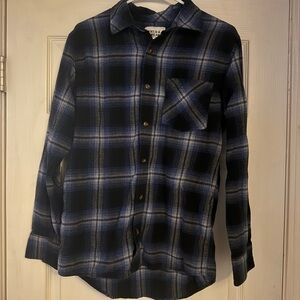 Men's Blue Plaid Shirt